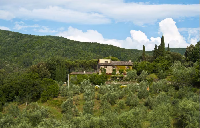 Total privacy and serene Tuscan countryside views.
